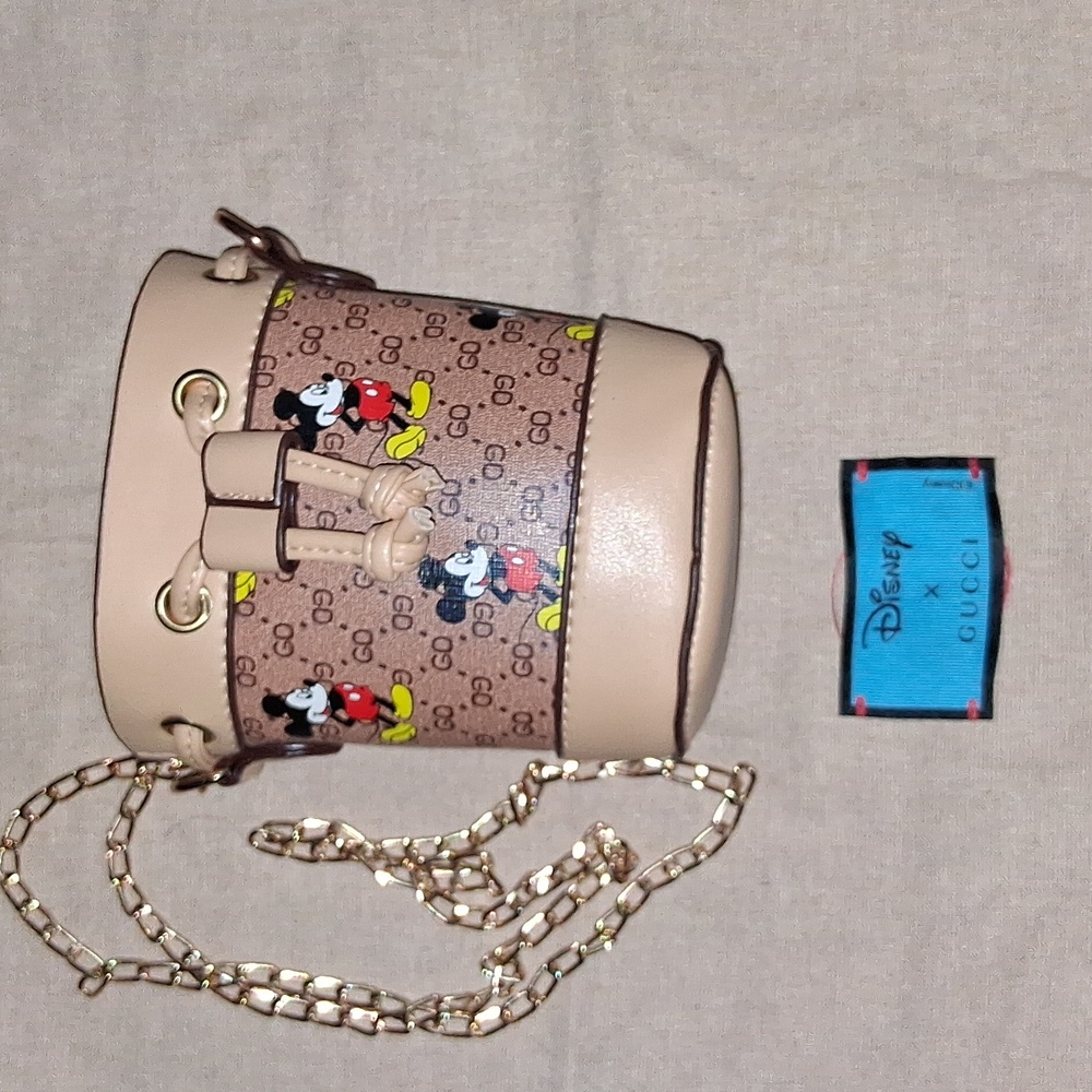 Mickey Mouse Mini Bucket Bag+Authentic Cucci Dust Bag